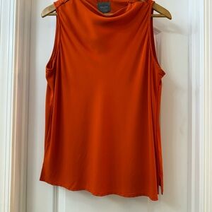 Ann Taylor Orange Sleeveless Tank Top